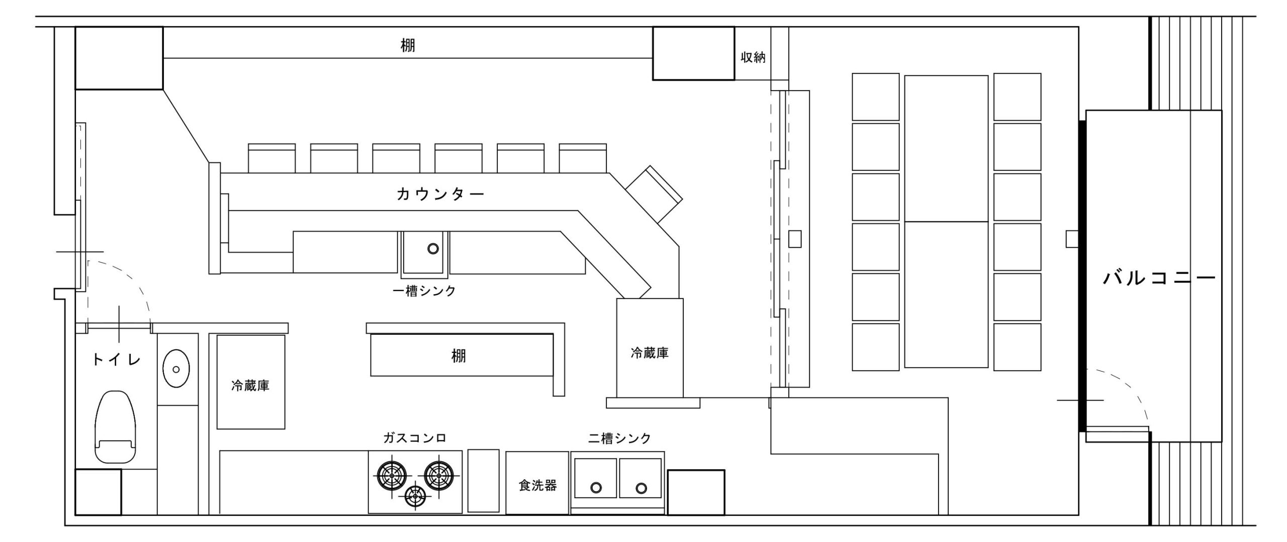 写真:セントプレイス新天地 7F 最上階ワンフロア